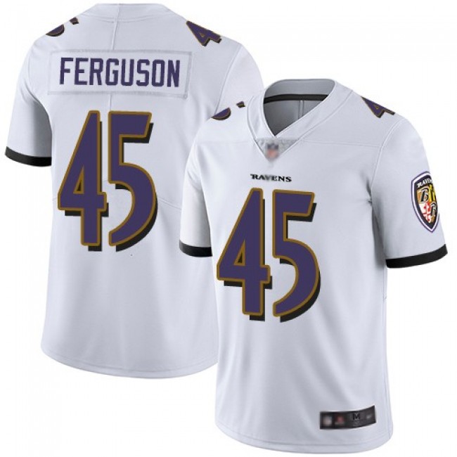 Nike Ravens #45 Jaylon Ferguson White Men's Stitched NFL Vapor Untouchable Limited Jersey