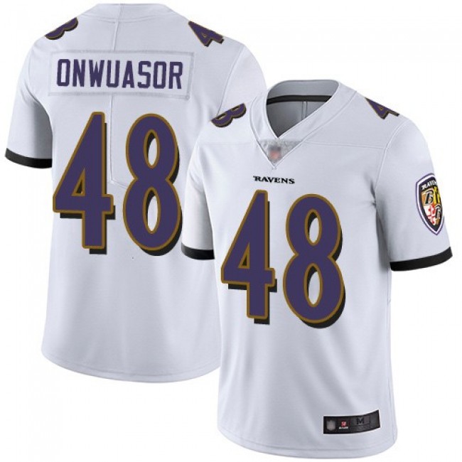 Nike Ravens #48 Patrick Onwuasor White Men's Stitched NFL Vapor Untouchable Limited Jersey