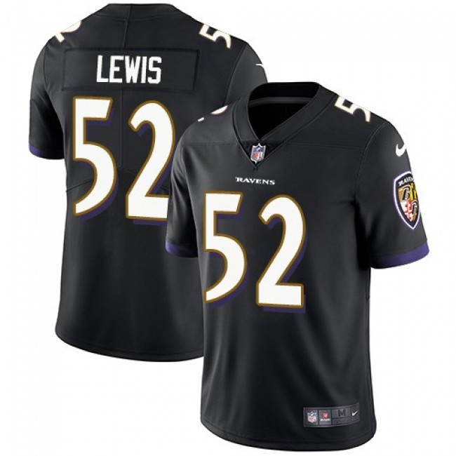 Nike Ravens #52 Ray Lewis Black Alternate Men's Stitched NFL Vapor Untouchable Limited Jersey