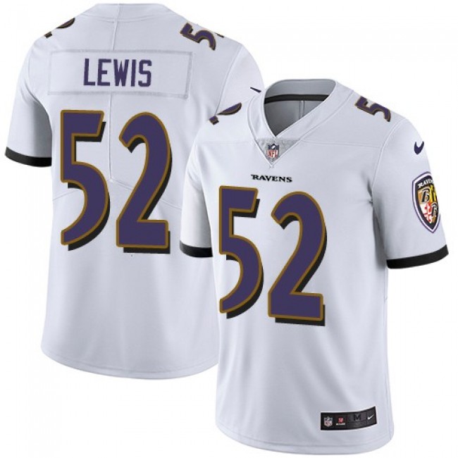 Nike Ravens #52 Ray Lewis White Men's Stitched NFL Vapor Untouchable Limited Jersey