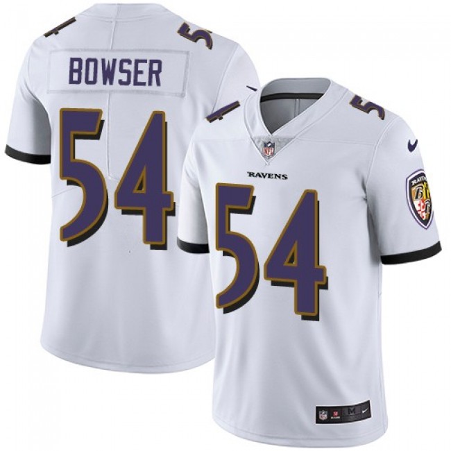 Baltimore Ravens #54 Tyus Bowser White Youth Stitched NFL Vapor Untouchable Limited Jersey