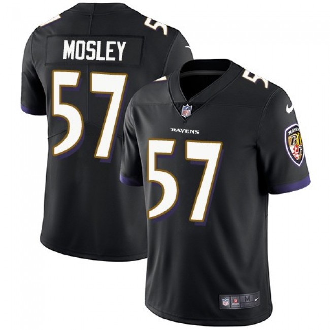 Nike Ravens #57 C.J. Mosley Black Alternate Men's Stitched NFL Vapor Untouchable Limited Jersey