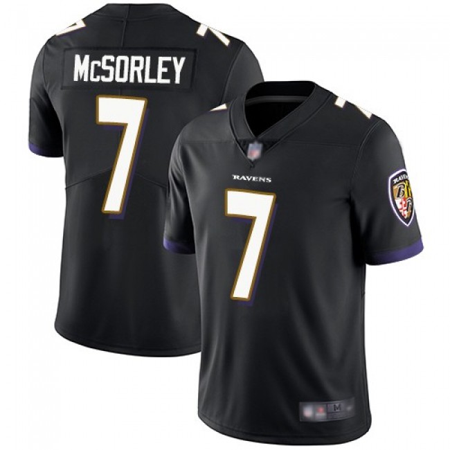 Nike Ravens #7 Trace McSorley Black Alternate Men's Stitched NFL Vapor Untouchable Limited Jersey
