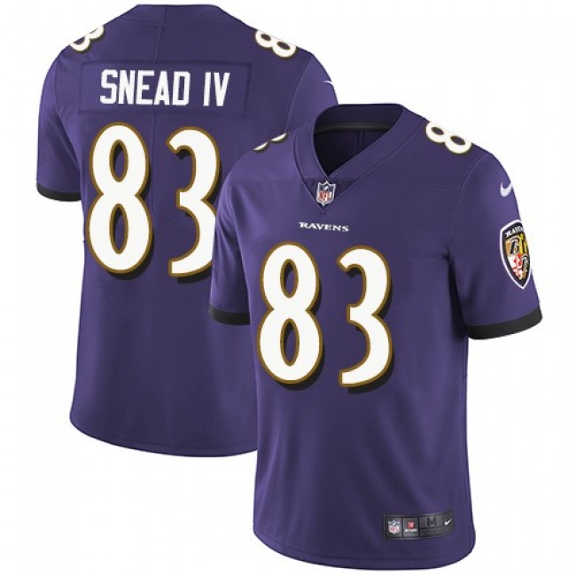 Nike Ravens #83 Willie Snead IV Purple Team Color Men's Stitched NFL Vapor Untouchable Limited Jersey