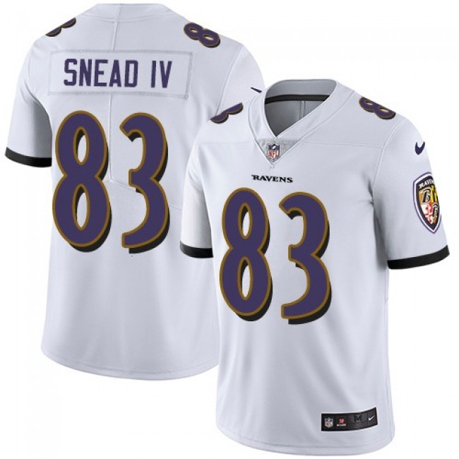 Nike Ravens #83 Willie Snead IV White Men's Stitched NFL Vapor Untouchable Limited Jersey