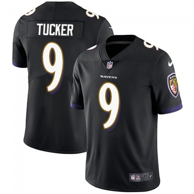 Nike Ravens #9 Justin Tucker Black Alternate Men's Stitched NFL Vapor Untouchable Limited Jersey