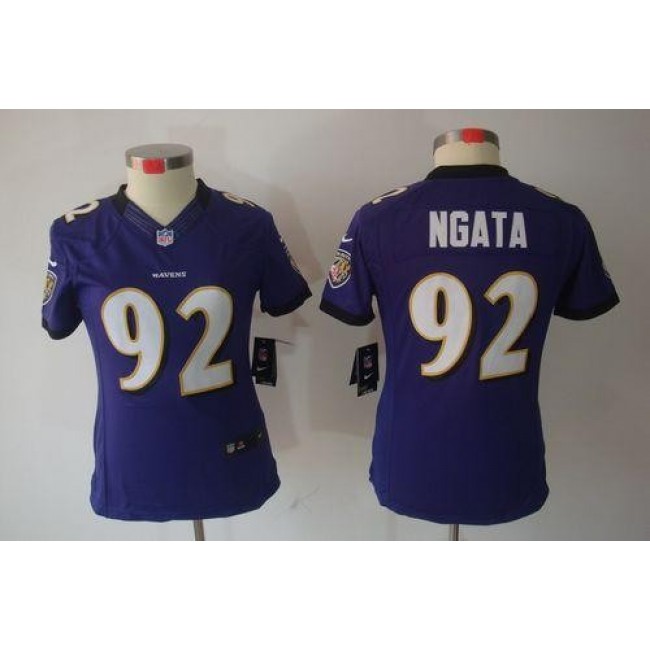 تريم Nike Baltimore Ravens #92 Haloti Ngata Purple Limited Jersey كم طولك بالانجليزي