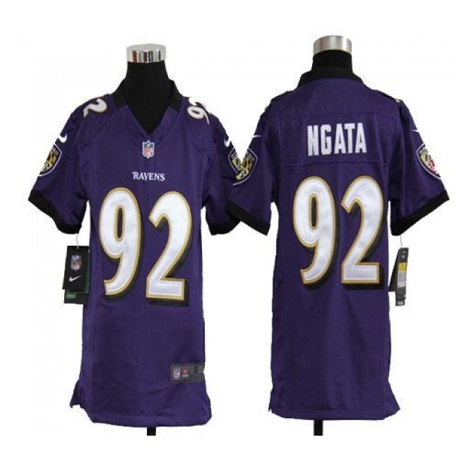 Baltimore Ravens #92 Haloti Ngata Purple Team Color Youth Stitched NFL Elite Jersey