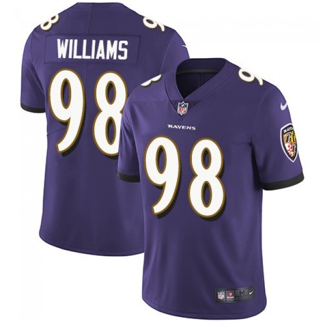 Nike Ravens #98 Brandon Williams Purple Team Color Men's Stitched NFL Vapor Untouchable Limited Jersey