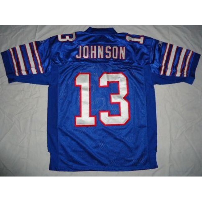 Bills #13 Steve Johnson Baby Blue Stitched NFL Jersey