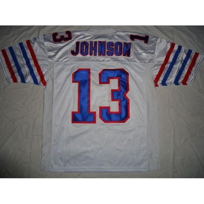 Bills #13 Steve Johnson White Stitched NFL Jersey
