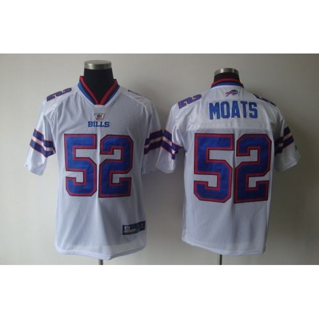 Bills #52 Arthur Moats White 2011 New Style Stitched NFL Jersey