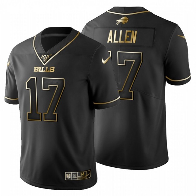 كنب بني غامق NFL Jersey tag-Buffalo Bills #17 Josh Allen Men's Nike Black ... كنب بني غامق