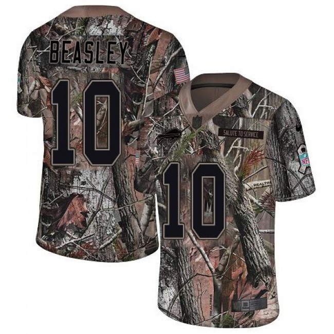 Nike Bills #10 Cole Beasley Camo Men's Stitched NFL Limited Rush Realtree Jersey