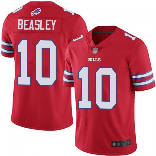 Nike Bills #10 Cole Beasley Red Men's Stitched NFL Limited Rush Jersey