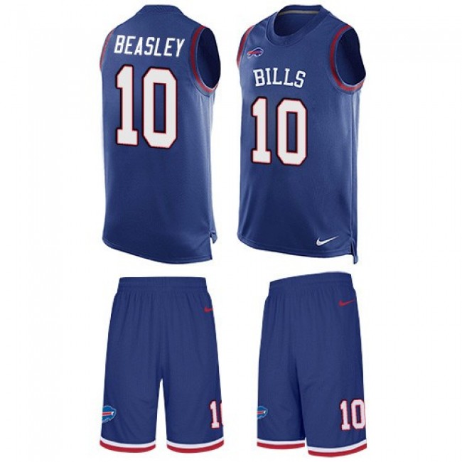 Nike Bills #10 Cole Beasley Royal Blue Team Color Men's Stitched NFL Limited Tank Top Suit Jersey
