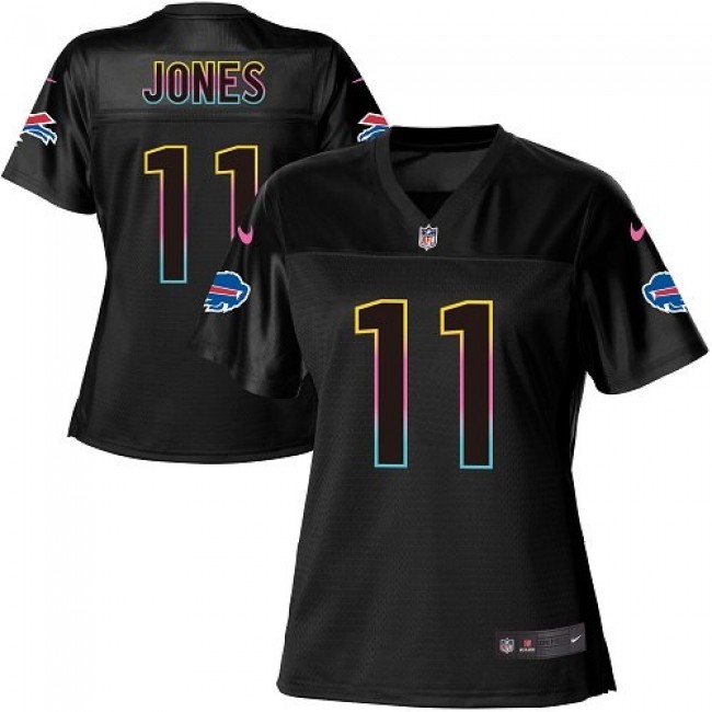Women's Bills #11 Zay Jones Black NFL Game Jersey