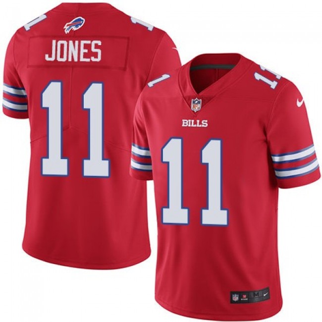 Buffalo Bills #11 Zay Jones Red Youth Stitched NFL Limited Rush Jersey