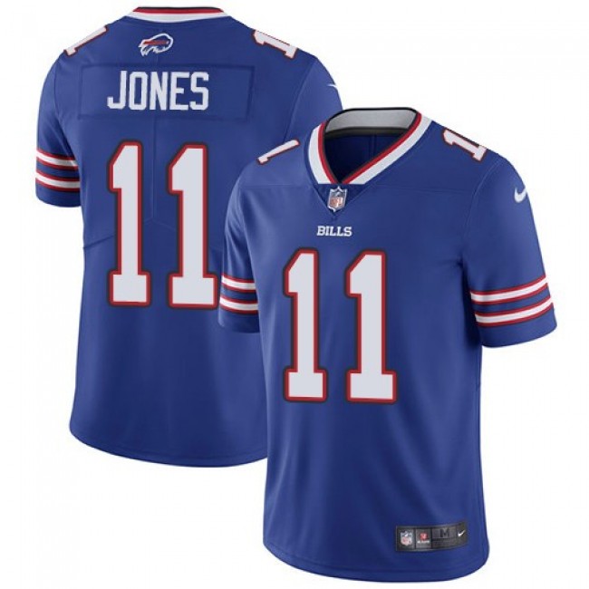 Nike Bills #11 Zay Jones Royal Blue Team Color Men's Stitched NFL Vapor Untouchable Limited Jersey