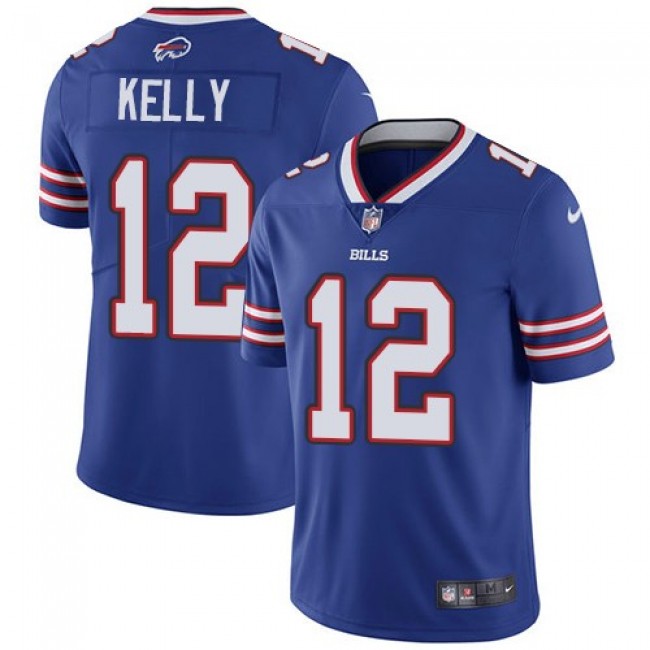Nike Bills #12 Jim Kelly Royal Blue Team Color Men's Stitched NFL Vapor Untouchable Limited Jersey