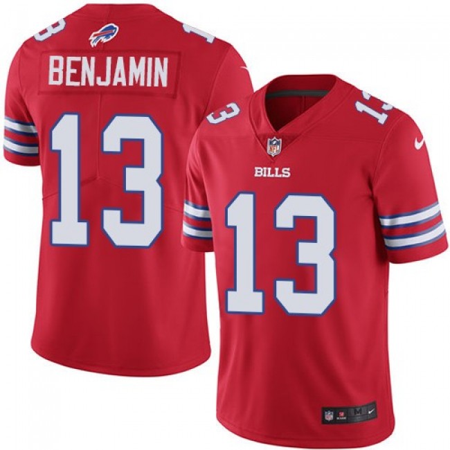 Buffalo Bills #13 Kelvin Benjamin Red Youth Stitched NFL Limited Rush Jersey