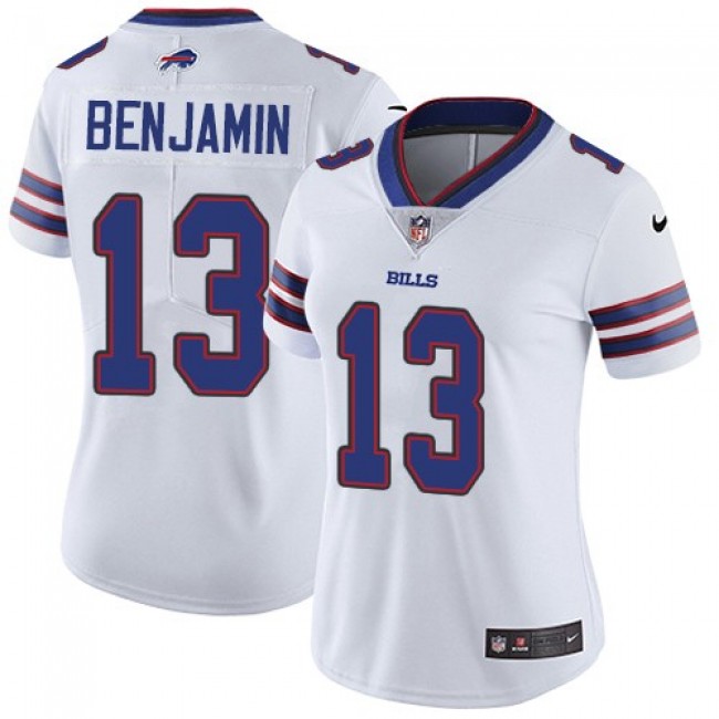 Women's Bills #13 Kelvin Benjamin White Stitched NFL Vapor Untouchable Limited Jersey