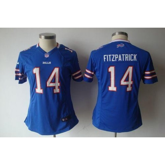 Women's Bills #14 Ryan Fitzpatrick Royal Blue Team Color NFL Game Jersey