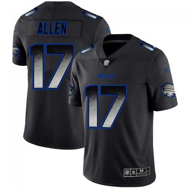 Nike Bills #17 Josh Allen Black Men's Stitched NFL Vapor Untouchable Limited Smoke Fashion Jersey