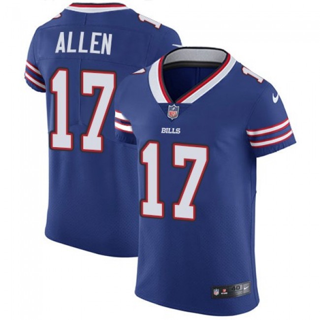 Nike Bills #17 Josh Allen Royal Blue Team Color Men's Stitched NFL Vapor Untouchable Elite Jersey