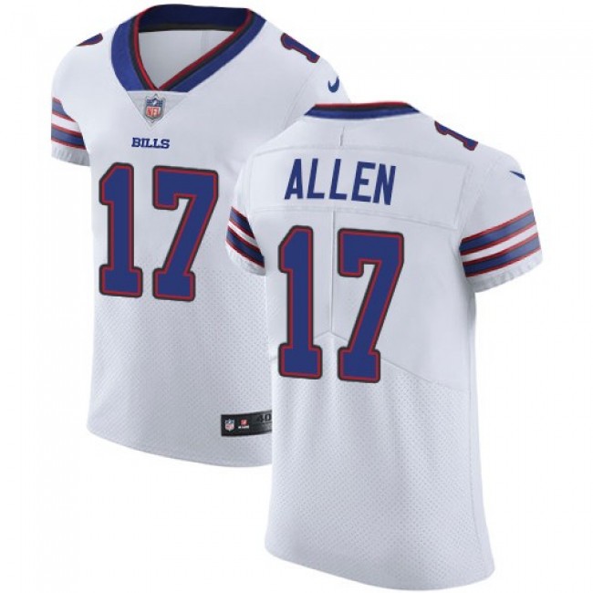 Nike Bills #17 Josh Allen White Men's Stitched NFL Vapor Untouchable Elite Jersey