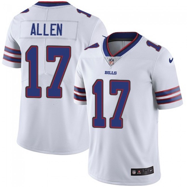 Nike Bills #17 Josh Allen White Men's Stitched NFL Vapor Untouchable Limited Jersey