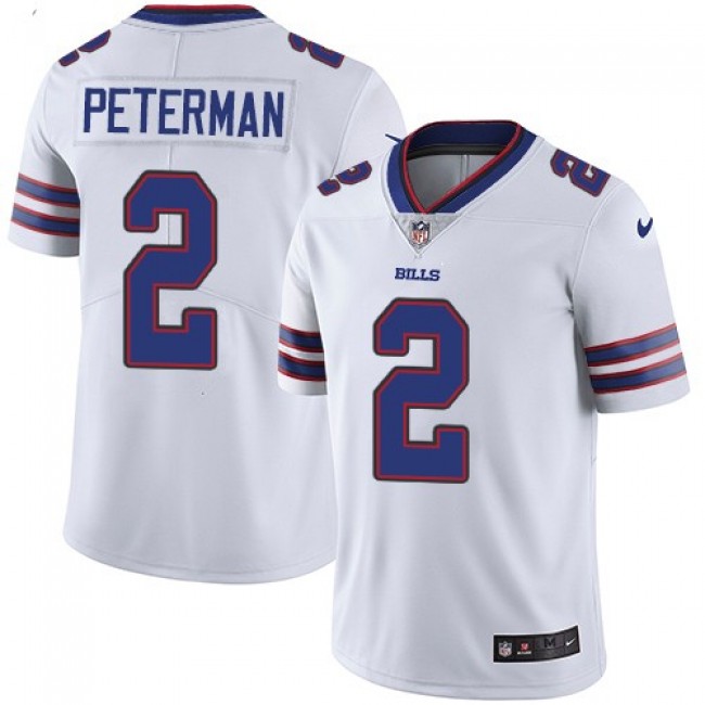 Buffalo Bills #2 Nathan Peterman White Youth Stitched NFL Vapor Untouchable Limited Jersey