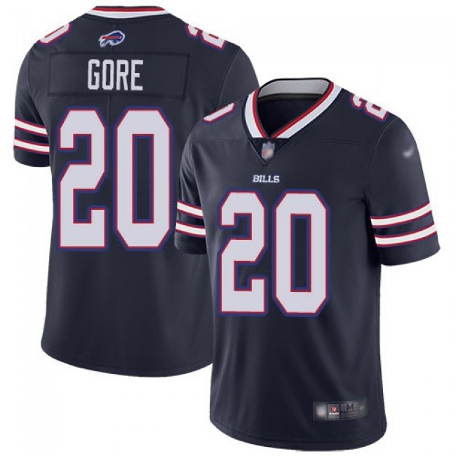 Nike Bills #20 Frank Gore Navy Men's Stitched NFL Limited Inverted Legend Jersey