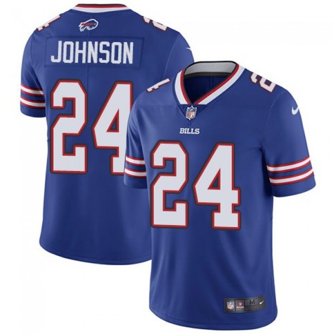 Nike Bills #24 Taron Johnson Royal Blue Team Color Men's Stitched NFL Vapor Untouchable Limited Jersey