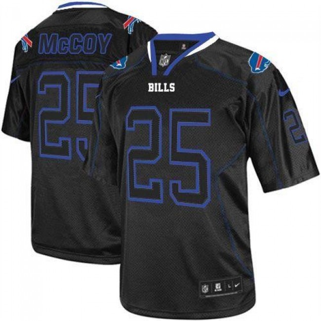 Nike Bills #25 LeSean McCoy Lights Out Black Men's Stitched NFL Elite Jersey