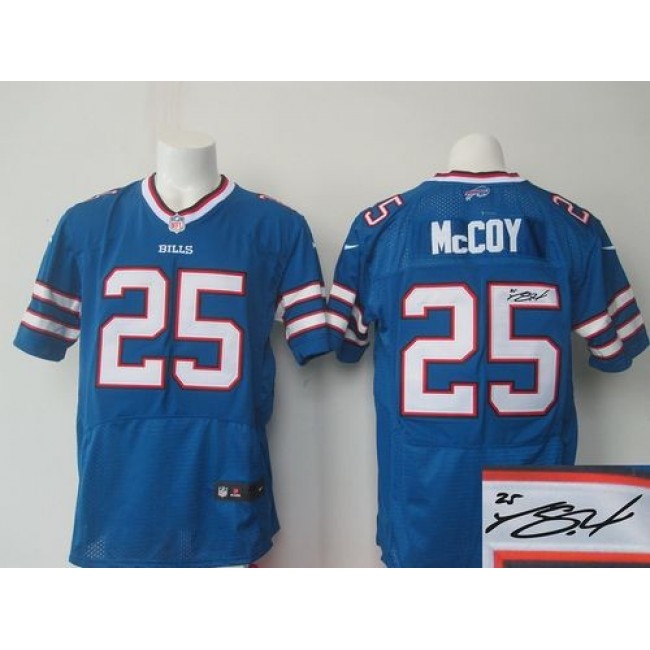 Nike Bills #25 LeSean McCoy Royal Blue Team Color Men's Stitched NFL Elite Autographed Jersey
