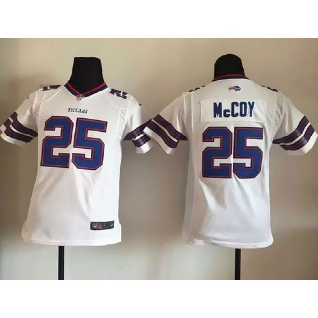 Buffalo Bills #25 LeSean McCoy White Youth Stitched NFL New Elite Jersey