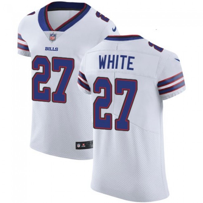 Nike Bills #27 Tre'Davious White White Men's Stitched NFL Vapor Untouchable Elite Jersey