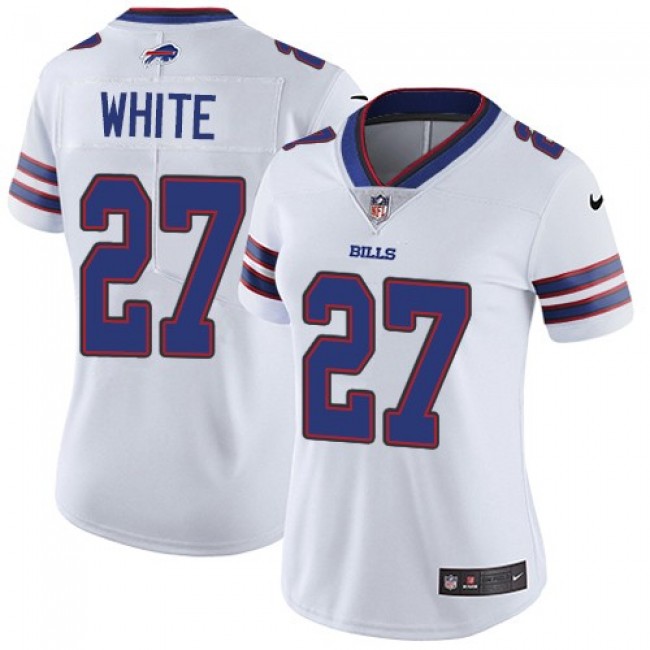 Women's Bills #27 Tre'Davious White White Stitched NFL Vapor Untouchable Limited Jersey