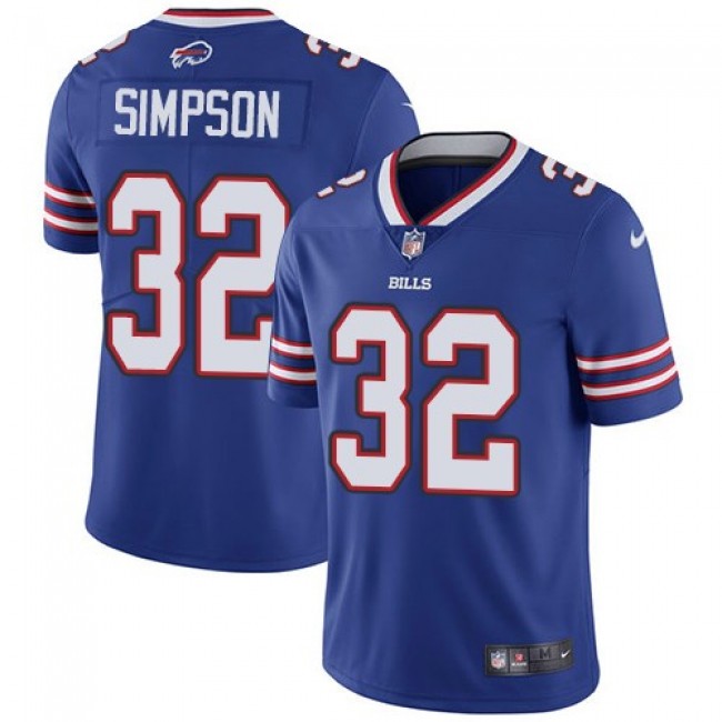 Nike Bills #32 O. J. Simpson Royal Blue Team Color Men's Stitched NFL Vapor Untouchable Limited Jersey