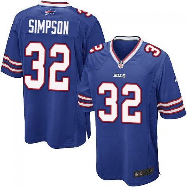 Buffalo Bills #32 O. J. Simpson Royal Blue Team Color Youth Stitched NFL New Elite Jersey