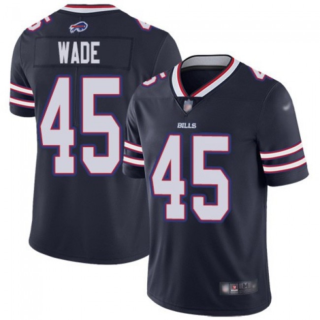 Nike Bills #45 Christian Wade Navy Men's Stitched NFL Limited Inverted Legend Jersey