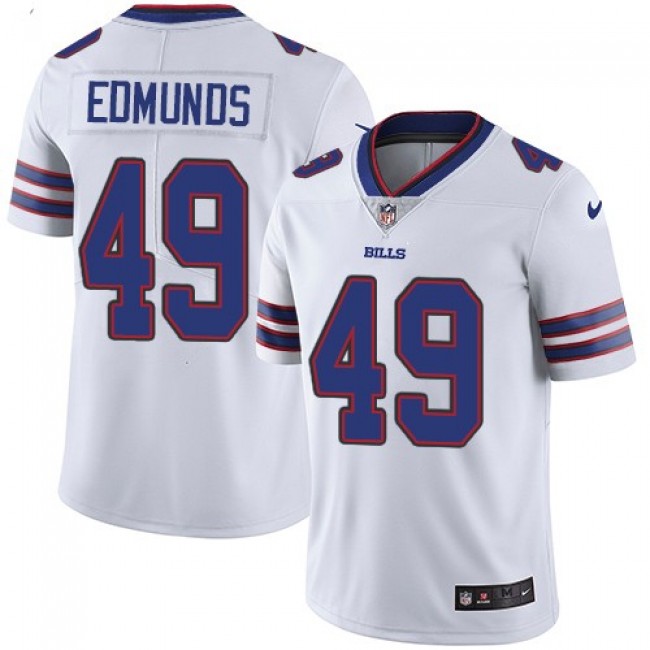 Nike Bills #49 Tremaine Edmunds White Men's Stitched NFL Vapor Untouchable Limited Jersey