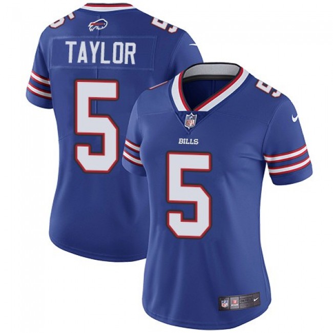 Women's Bills #5 Tyrod Taylor Royal Blue Team Color Stitched NFL Vapor Untouchable Limited Jersey