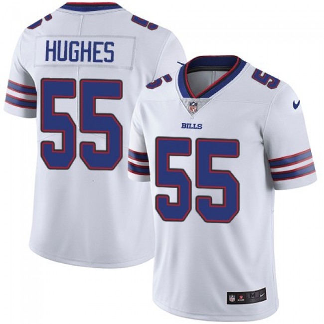 Nike Bills #55 Jerry Hughes White Men's Stitched NFL Vapor Untouchable Limited Jersey