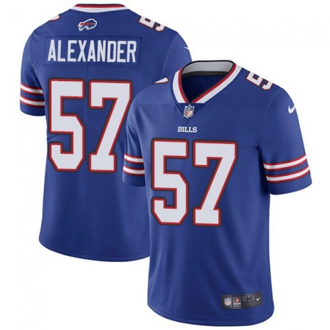 Nike Bills #57 Lorenzo Alexander Royal Blue Team Color Men's Stitched NFL Vapor Untouchable Limited Jersey