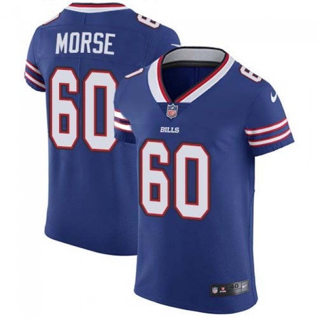 Nike Bills #60 Mitch Morse Royal Blue Team Color Men's Stitched NFL Vapor Untouchable Elite Jersey