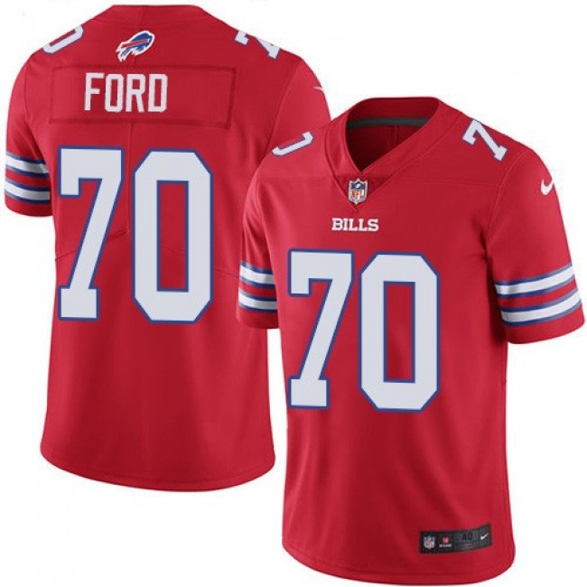 Nike Bills #70 Cody Ford Red Men's Stitched NFL Elite Rush Jersey