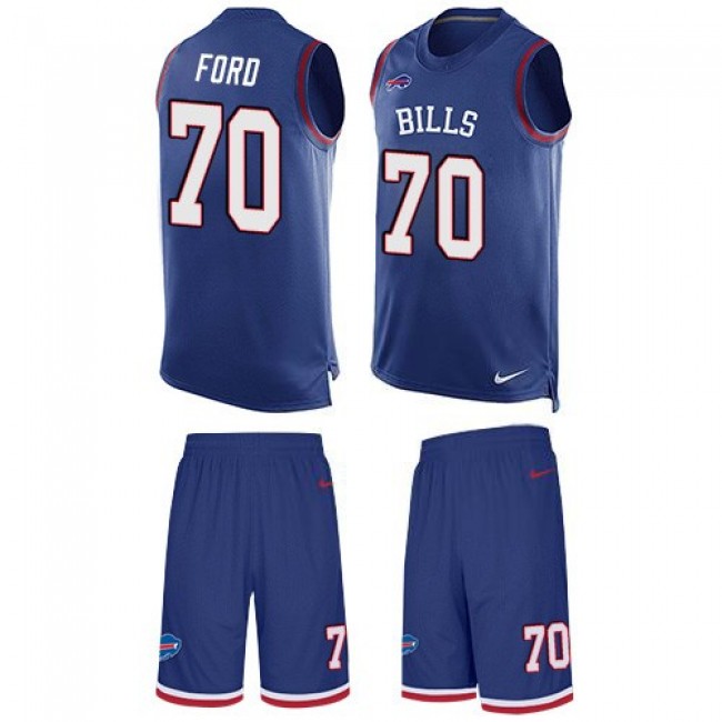 Nike Bills #70 Cody Ford Royal Blue Team Color Men's Stitched NFL Limited Tank Top Suit Jersey