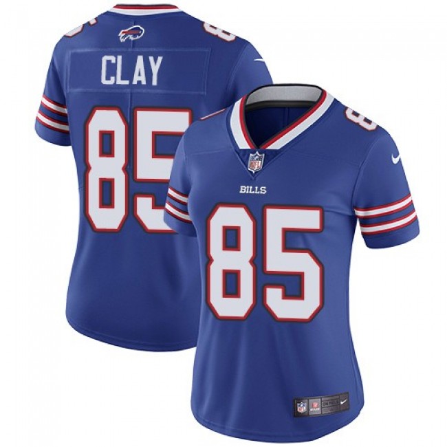Women's Bills #85 Charles Clay Royal Blue Team Color Stitched NFL Vapor Untouchable Limited Jersey